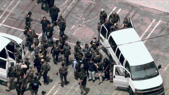 Dozens possibly detained by federal officials amid immigration raids in Los Angeles