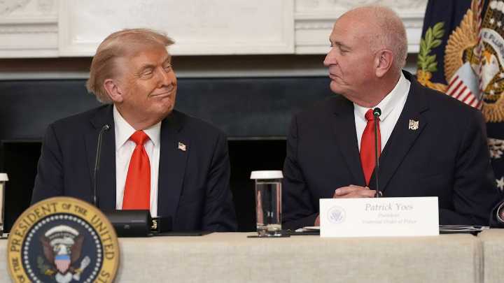Trump thanks Fraternal Order of Police for backing his bill facing uncertain fate in Senate