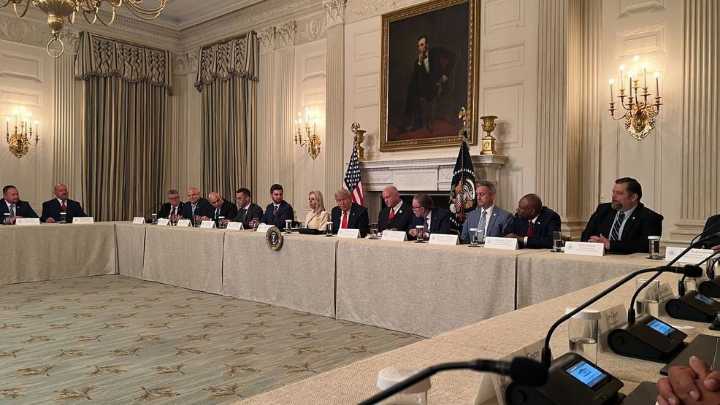 Local FOP president advocates for officer safety in White House meeting with Trump