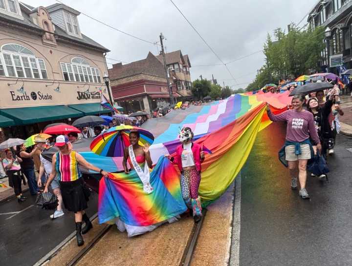 Delco Pride celebration includes parade in Media, flag raising