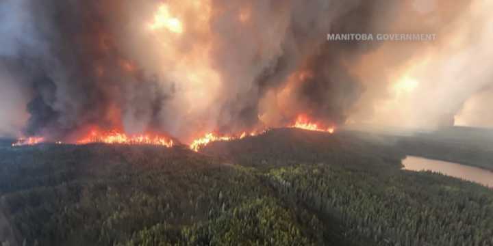 About 17,000 evacuated due to Canadian wildfires