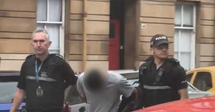 Man arrested after riot police lock down Glasgow streets for eight hours following 'disturbance'