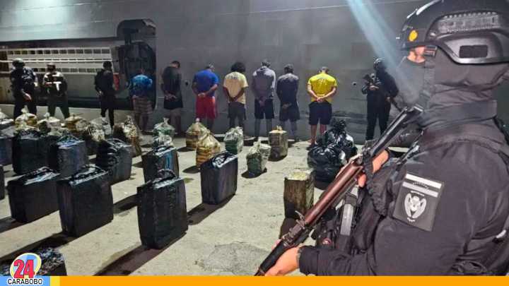 Incautan más de 1.5 toneladas de droga en costas venezolanas