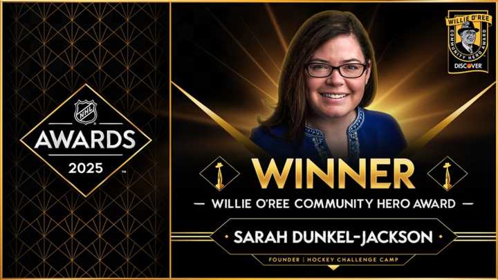 Dunkel-Jackson wins Willie O'Ree Community Hero Award in U.S.
