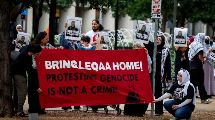 Lawyers for Palestinian protester being detained by ICE outside Dallas argue for her release