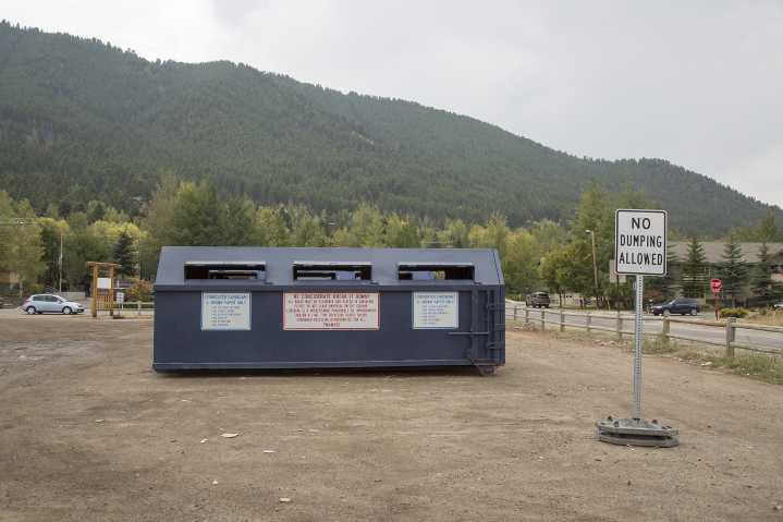 Recycling bins relocated on Rodeo Grounds