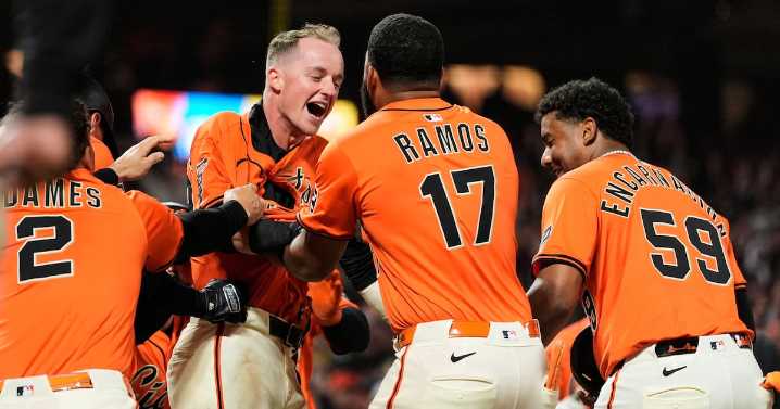 Giants beat the slumping Braves 5-4 in 10 innings on a wild pitch