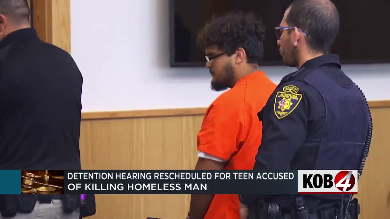 Detention hearing rescheduled for teen accused of killing homeless man