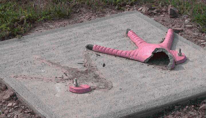 Pink flamingo statue stolen from Parma's Quarry District