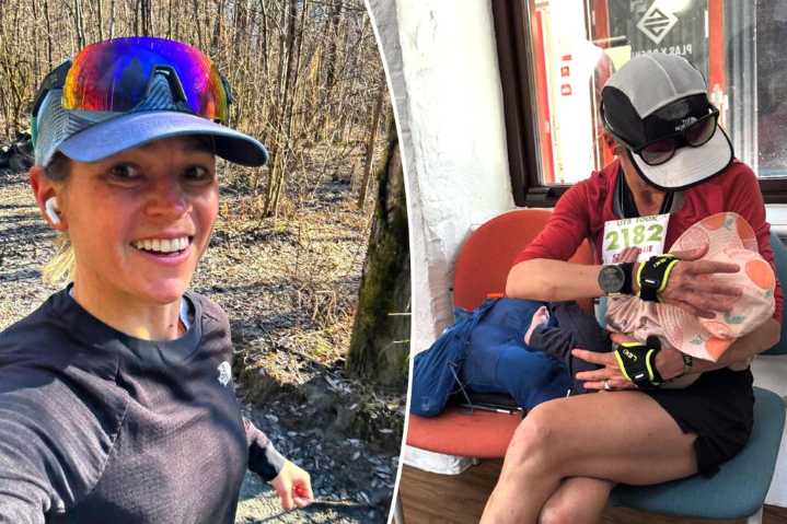Supermom runner won marathon — even after stopping to breastfeed