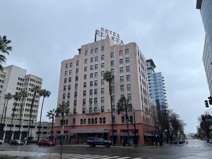 Hotel De Anza’s iconic neon sign will glow again after restoration