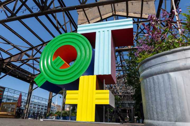 ‘In Plain Sight’ sculpture unveiled at Cherry Street Pier for Pride Month