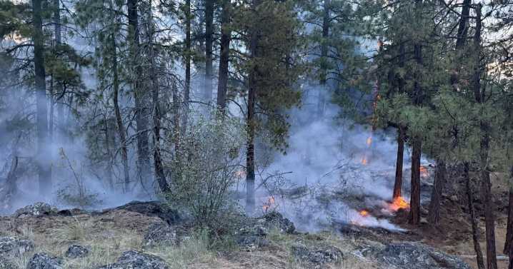 Wildfire contained at Pond Loop Trail in Dishman Hills