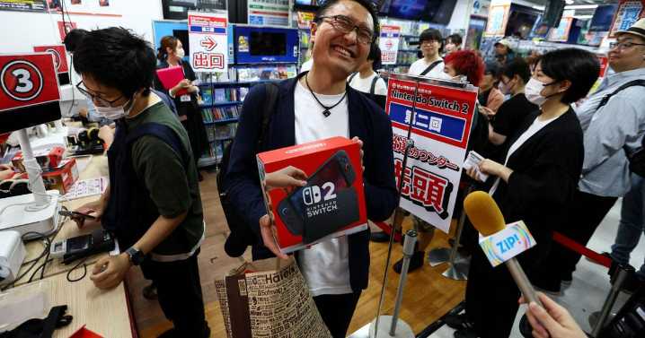 Fans around the world queue up in long lines for the highly anticipated Nintendo Switch 2 launch