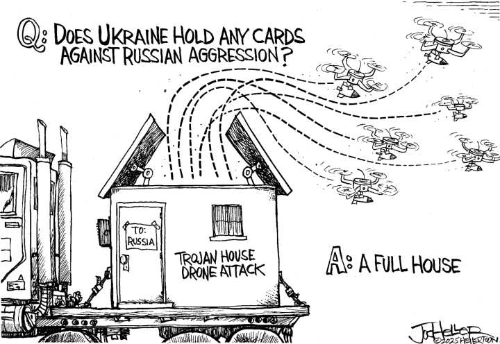 Editorial cartoon for June 7, 2025