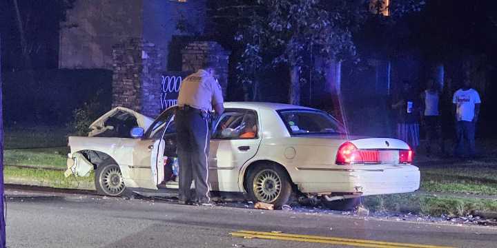 Two car accident on Wynnton Road and Eberhart Avenue in Columbus