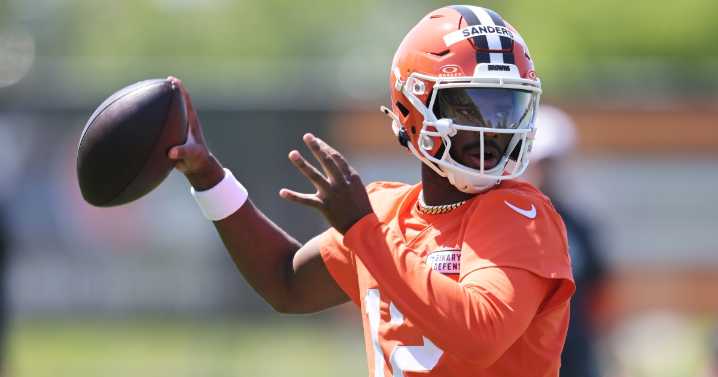 ESPN analysts debate if Shedeur Sanders can win Cleveland Browns QB competition
