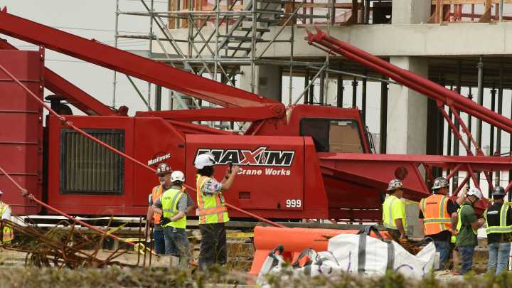 BCSO: Workers who died were hit by falling crane while pouring concrete