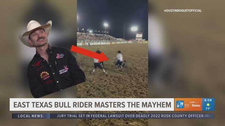 SADDLING UP | East Texas bull rider Dustin Boquet masters mayhem in rodeo arena