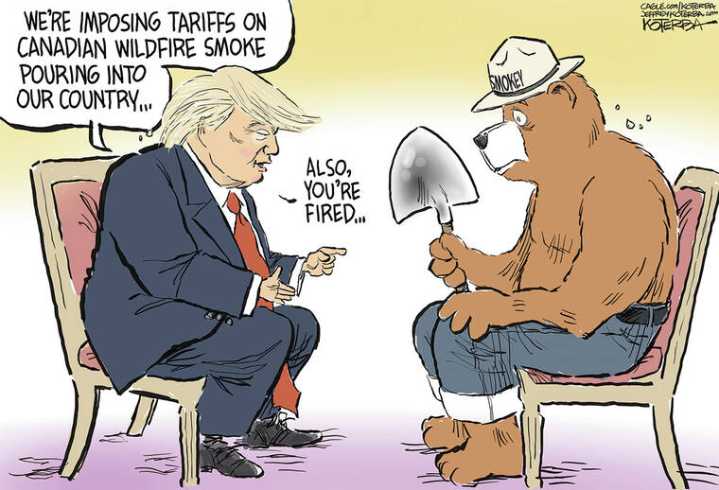 Editorial cartoon for Saturday, June 7, 2025