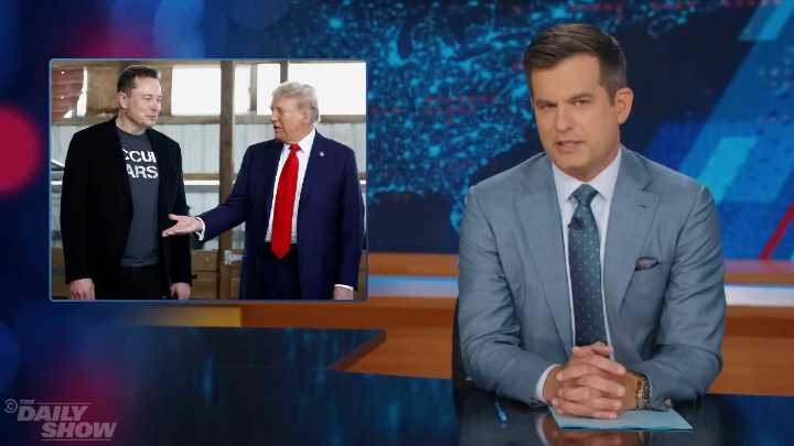 ‘The Daily Show’ Jokes Elon Musk and Trump’s Friendship ‘Got DOGE’d’ by Spending Bill