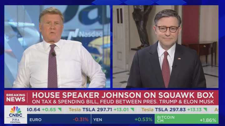 Johnson chastises Musk over Trump feud: "I don't argue with him about how to build rockets"