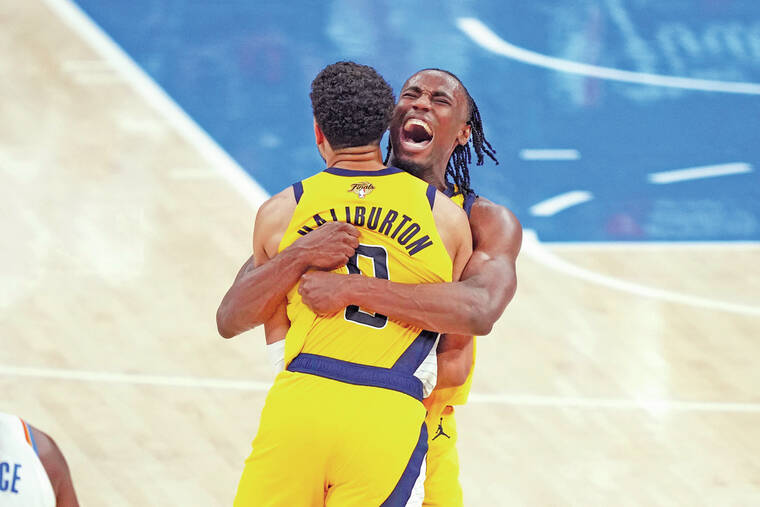 Tyrese Haliburton, Pacers stun Thunder in last second of Game 1
