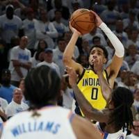 Haliburton's last-second shot lifts Pacers over Thunder in NBA Finals