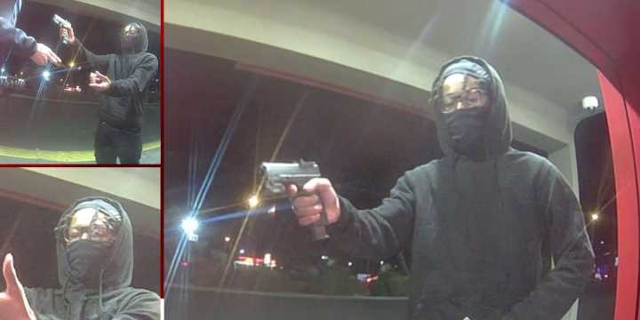 Las Vegas police search for armed suspect in ATM withdrawal shooting