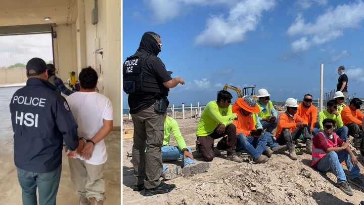 ICE realiza operativos en frontera de Texas y arresta a decenas de trabajadores de construcción