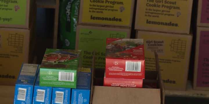 Girl Scouts donate nearly 14K boxes of cookies to service members