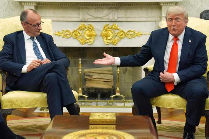 Germany leader found Trump open to dialogue and committed to NATO