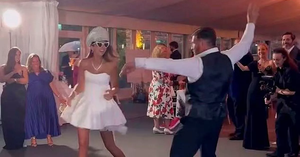 Nick Knowles' wife Katie Dadzie stuns as pair hit dancefloor after wedding