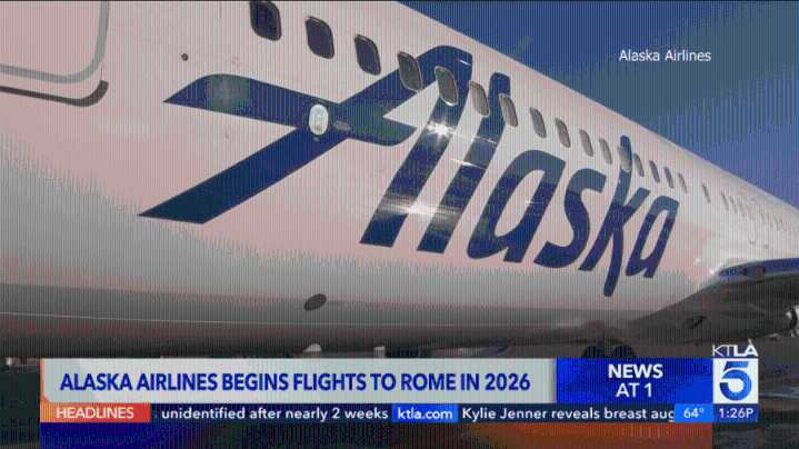 Alaska Airlines to launch flights to Rome next year  