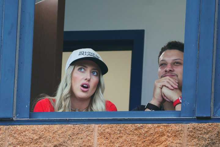 Patrick and Brittany Mahomes Enjoy Date Night at Women's College World Series