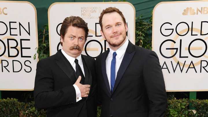 Chris Pratt and Nick Offerman remember late Parks and Recreation co