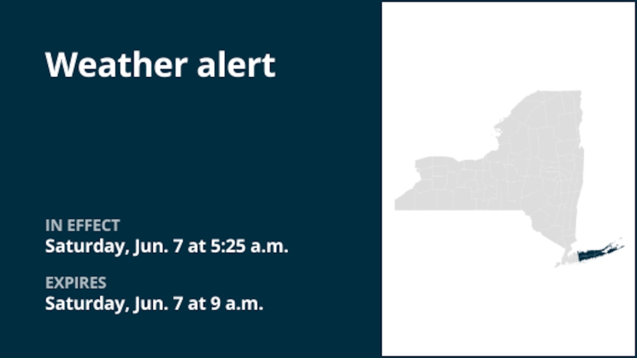 NY weather: Weather alert for Suffolk County until Saturday morning