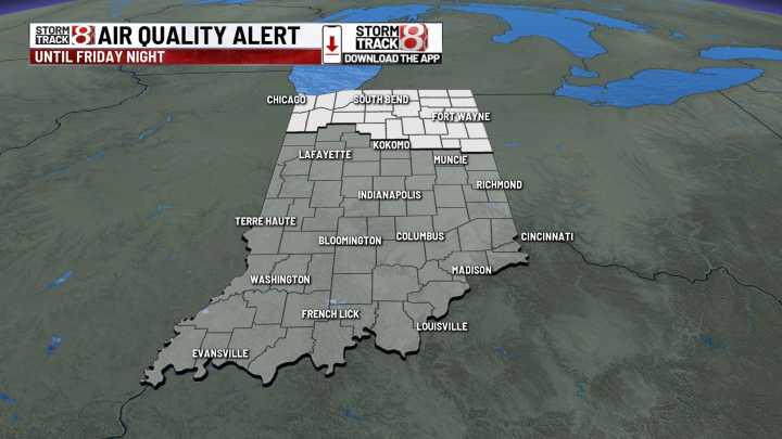 Indiana, Michigan issue air quality alerts due to Canadian wildfires smoke