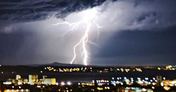 Edinburgh could see thunder and lightning storms as heavy downpours to continue