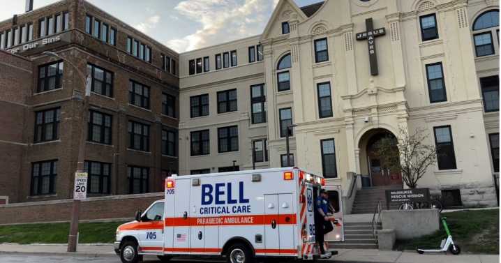 Ambulances constantly at homeless shelters in Milwaukee
