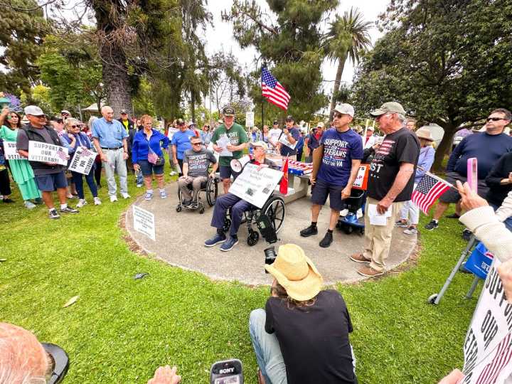 We Won’t Back Down, Say Veterans as they Protest Federal Cuts to the VA