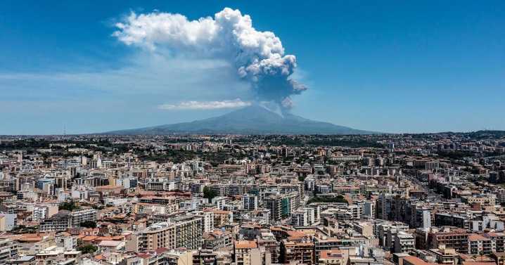 Italy’s Mt. Etna erupts, sending huge plume of ash and rock into air