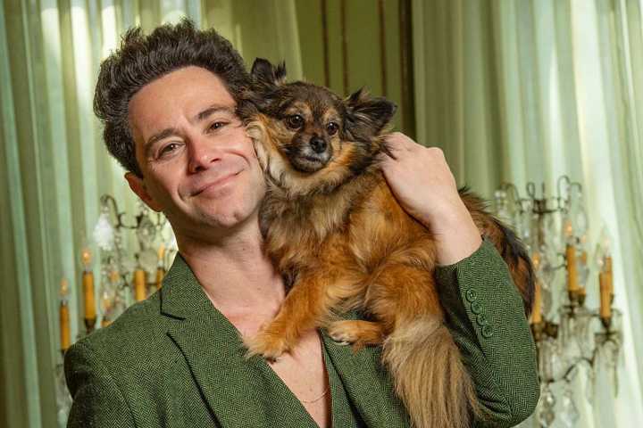 Sasha Farber and His Rescue Dog Star in New PETA Adoption Campaign (Exclusive)