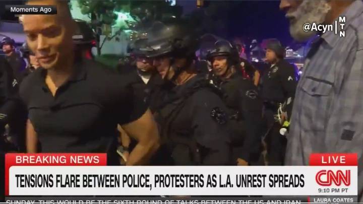 LAPD Briefly Detains CNN Reporter During Live Coverage of Protests