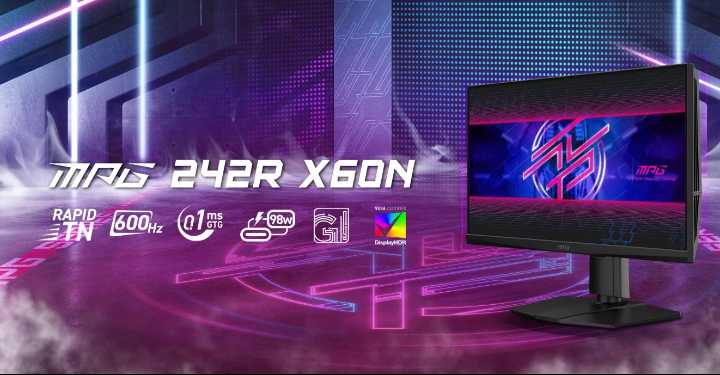 MSI Unveils MPG 242R X60N, Its Fastest Gaming Monitor Yet, Offering Up To 600Hz Refresh Rate With A Quick Response