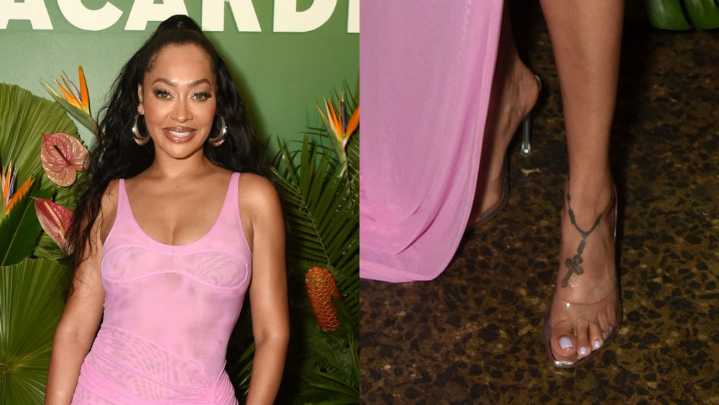 La La Anthony Takes on Clear Heels Trend for Bacardi Party in NYC