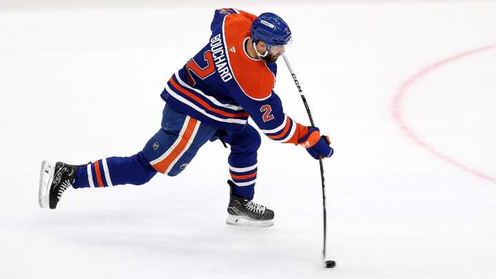 Bouchard's 'heavy' slap shot huge weapon for Oilers in Stanley Cup Final 
