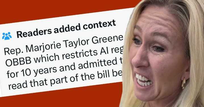 Community Note Calls Out Marjorie Taylor Greene's Hypocrisy
