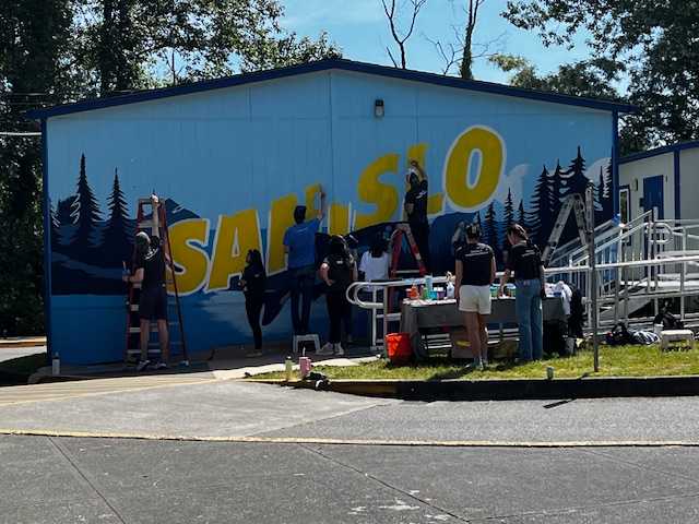 West Seattle Blog… | MORE MURALS: Sanislo Elementary gets art, and more, from 150 volunteers