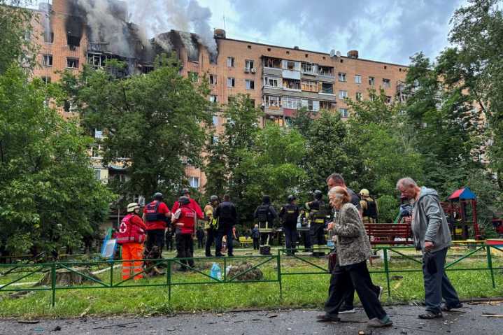Three killed in Russian attack on Ukraine’s Kharkiv; Ukrainian drones injure two near Moscow